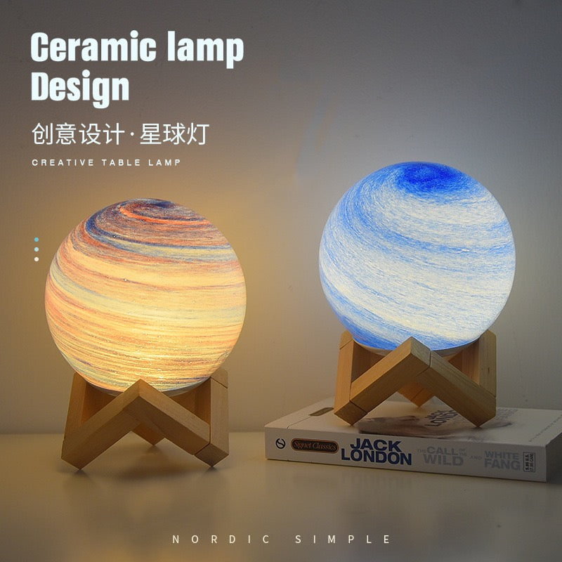 Bedroom Sleep Atmosphere Light Bedside Planet Lamp