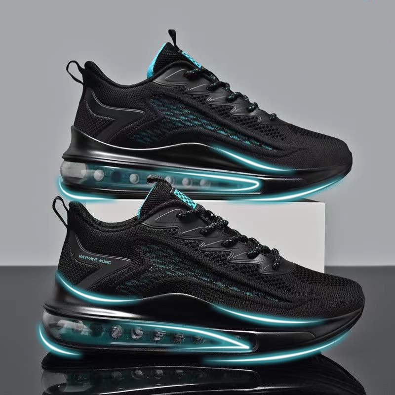 Summer woven mesh breathable casual air cushion shoes